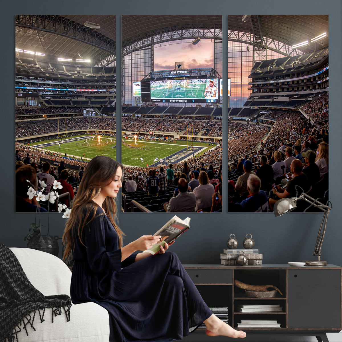 61524160-MGV-CV-36X24 - Stadium Wall Art Canvas Print