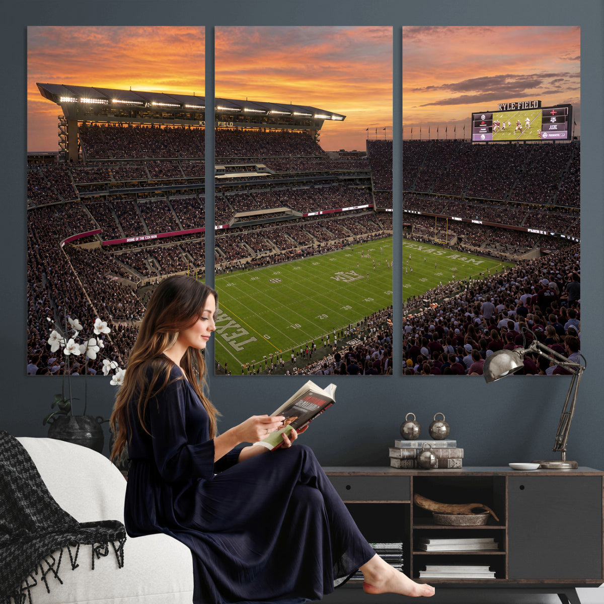 77401853-MGV-CV-36X24 - Stadium Wall Art Canvas Print