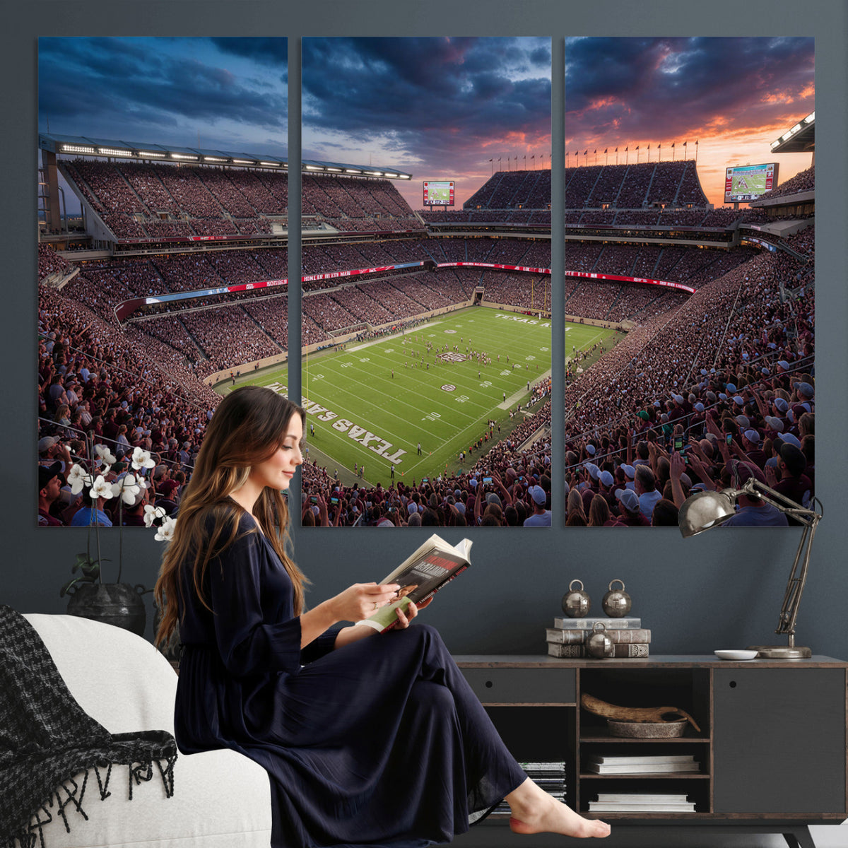 55475837-MGV-CV-36X24 - Stadium Wall Art Canvas Print