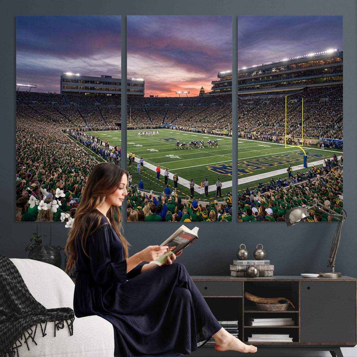 34836892-MGV-CV-36X24 - Stadium Wall Art Canvas Print