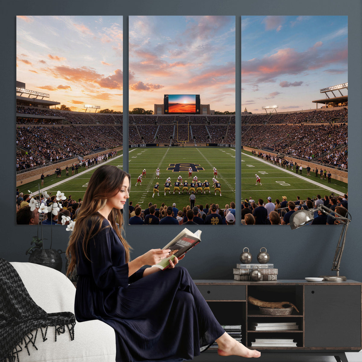 54464530-MGV-CV-36X24 - Stadium Wall Art Canvas Print