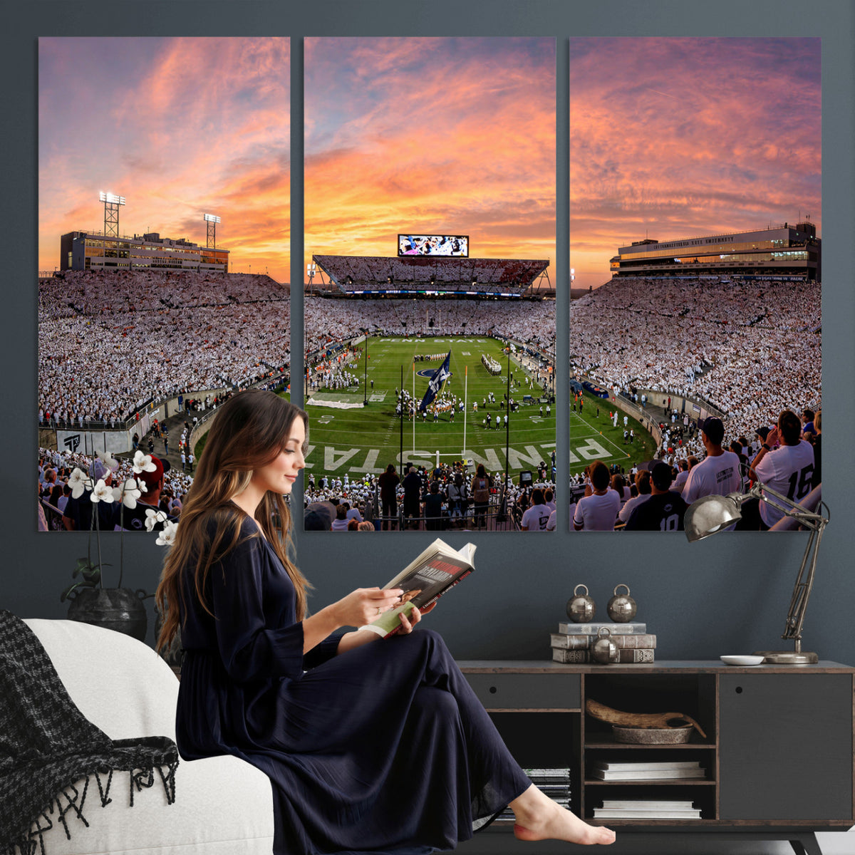 53161432-MGV-CV-36X24 - Stadium Wall Art Canvas Print