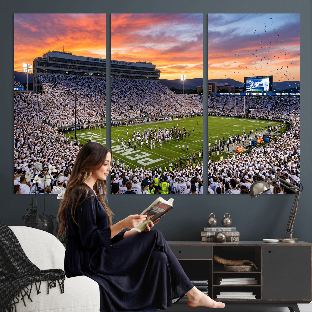 37057330-MGV-CV-36X24 - Stadium Wall Art Canvas Print