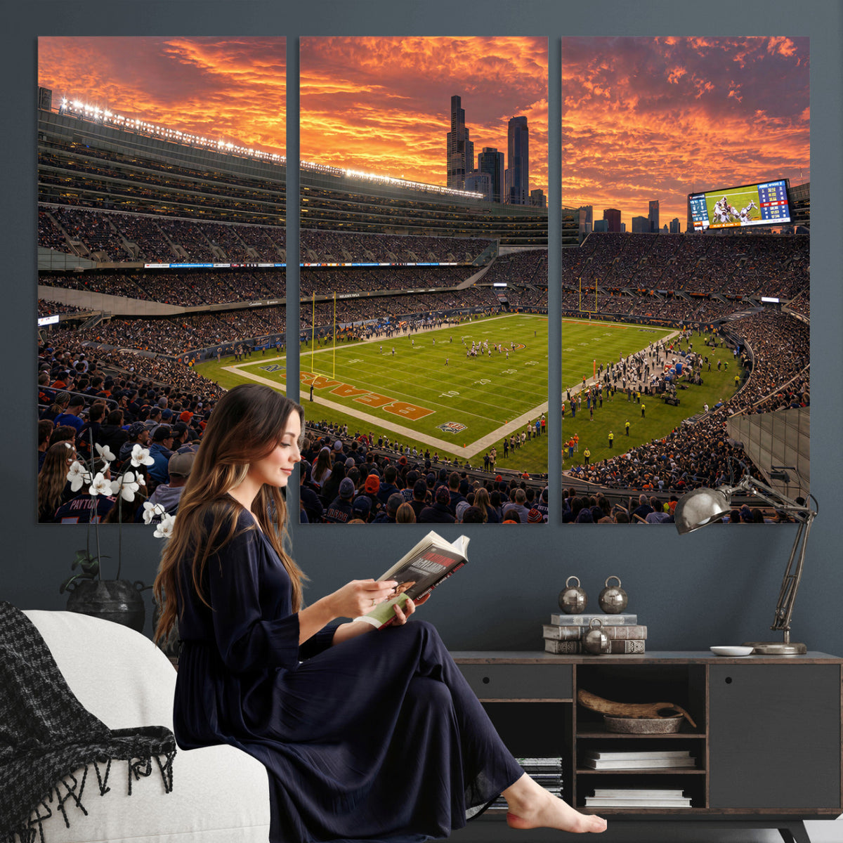 25159364-MGV-CV-36X24 - Stadium Wall Art Canvas Print