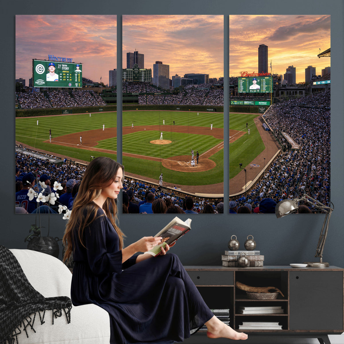 41641466-MGV-CV-36X24 - Stadium Wall Art Canvas Print