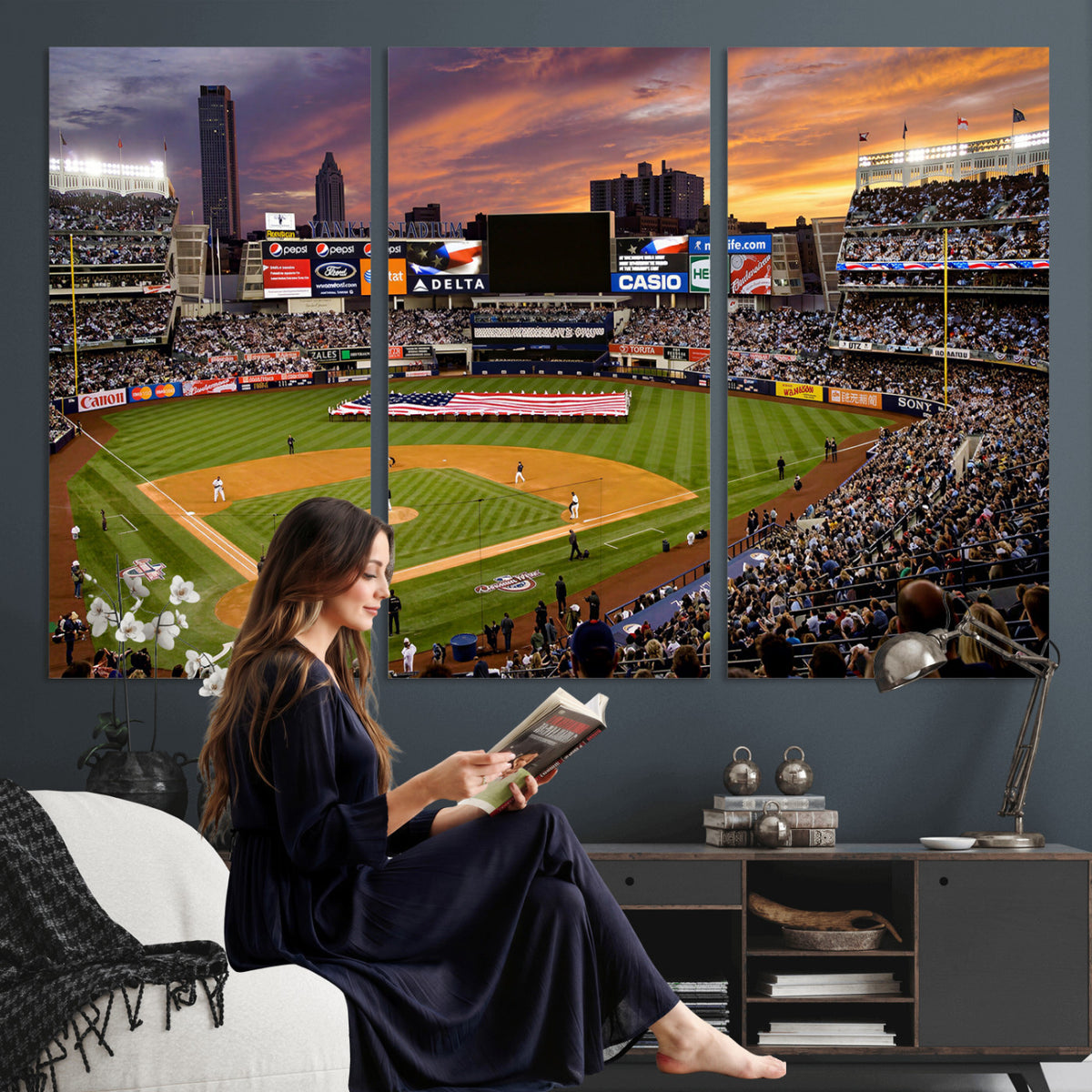 39000124-MGV-CV-36X24 - Stadium Wall Art Canvas Print