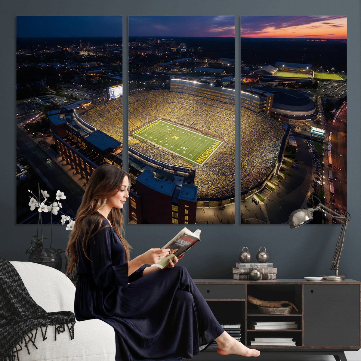 61127284-MGV-CV-36X24 - Stadium Wall Art Canvas Print