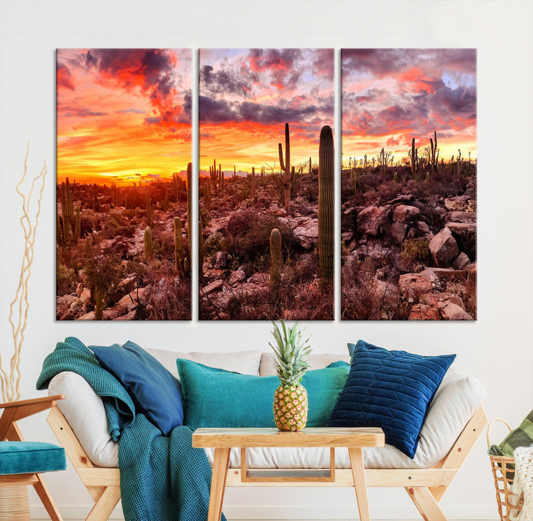 Arizona Desert Print, Western Cowboy Wall Art Print