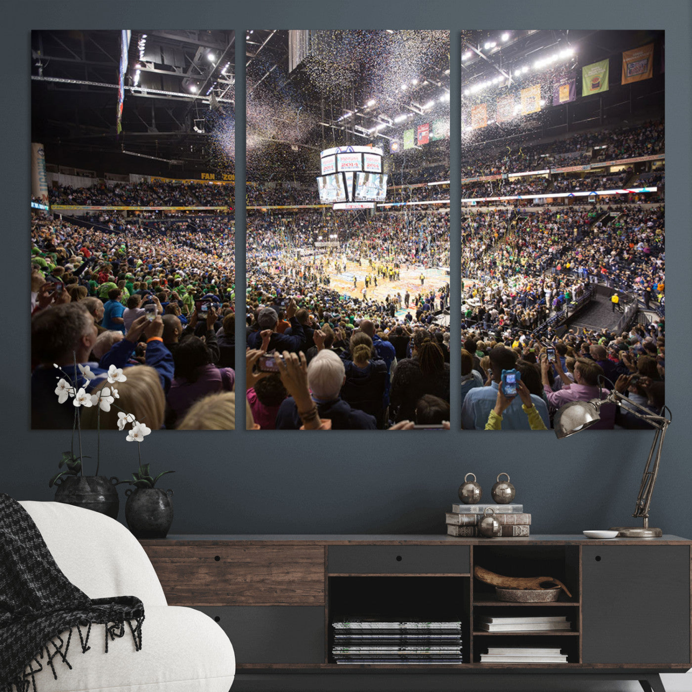 MGV-CV-48X32-3P - Bridgestone Arena Wall Art Canvas | Nashville Predators Hockey Team Print | Canvas Print | Ready to