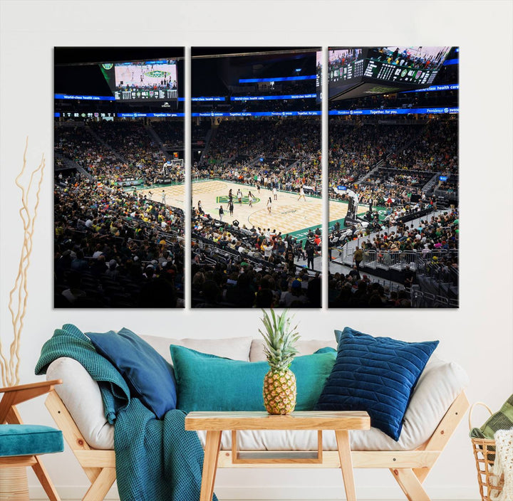 Climate Pledge Arena | Washington Seattle Kraken Hockey Stadium Wall Art | Canvas Print | Ready to Hang