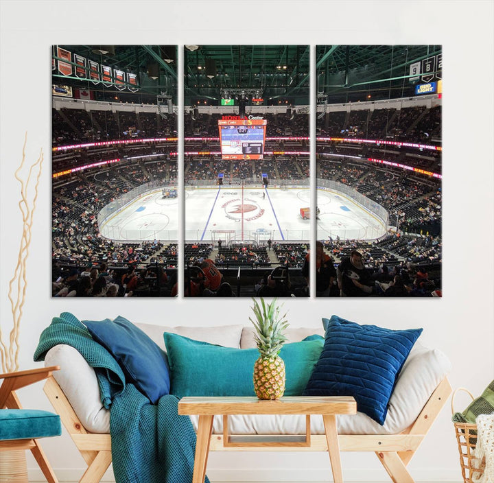 Honda Center California Anaheim Ducks Ice Hockey Stadium Wall Art Canvas Print