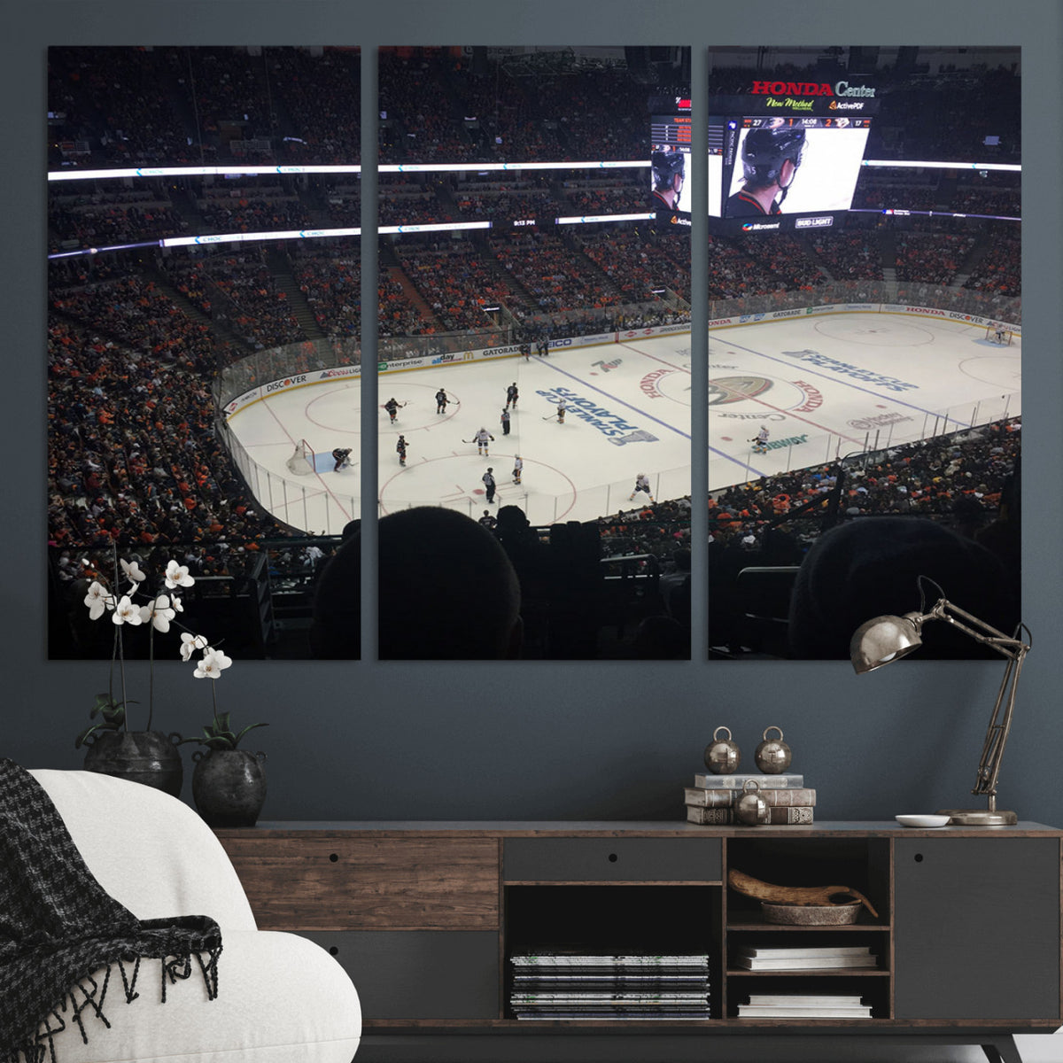 24634-MGV-CV-36X24 - Honda Center California Anaheim Ducks Hockey Stadium Wall Art