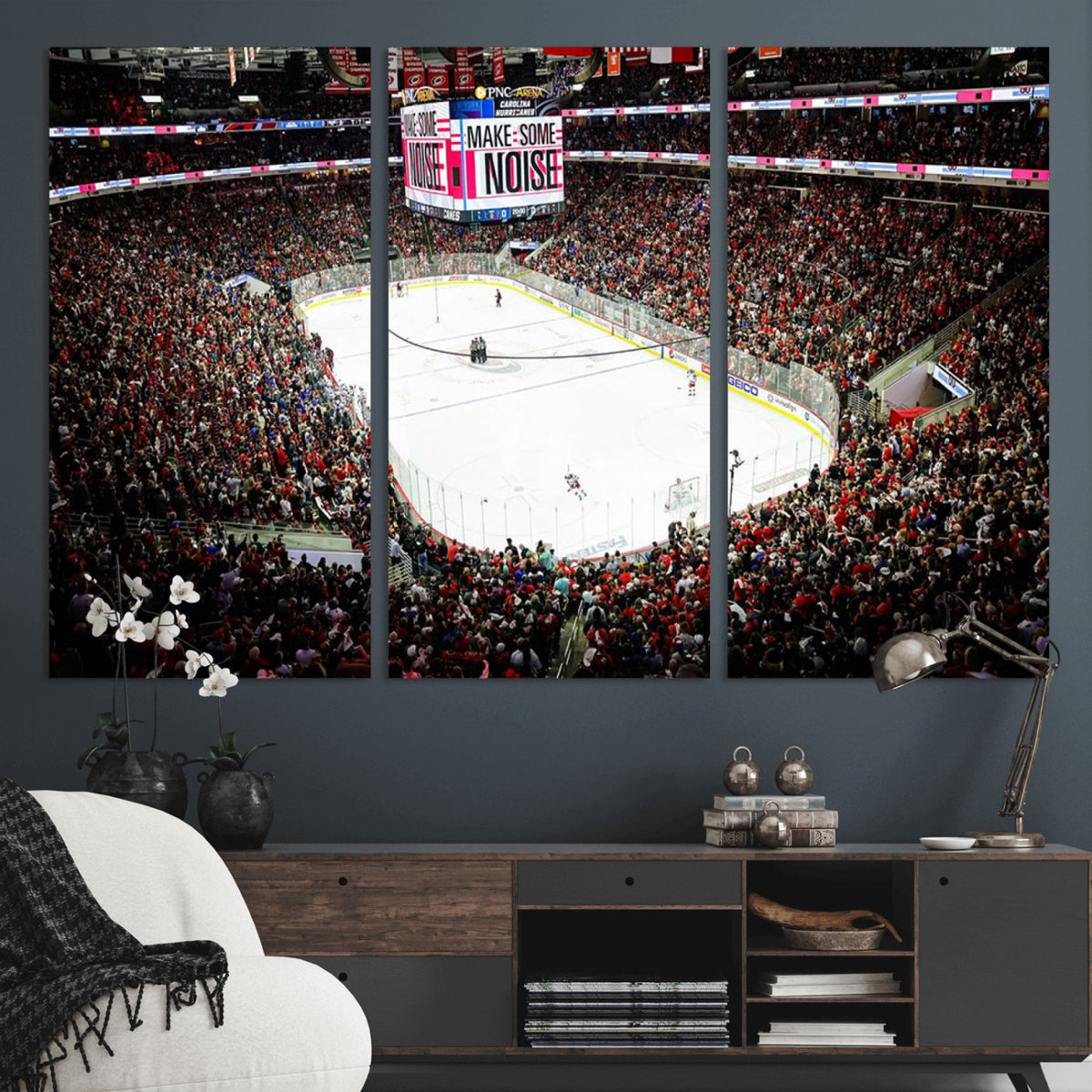 73950-MGV-CV-36X24 - PNC Arena Raleigh North Carolina Hurricanes Hockey Stadium