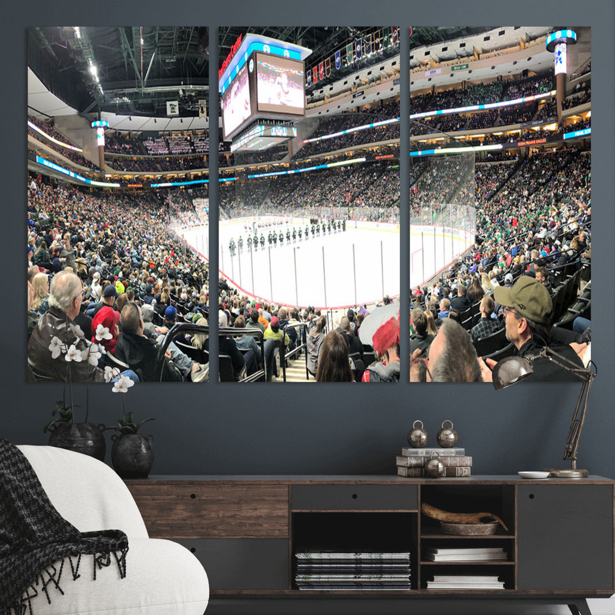 44414-MGV-CV-36X24 - Xcel Energy Center St Paul Minnesota Wild Ice Hockey Stadium