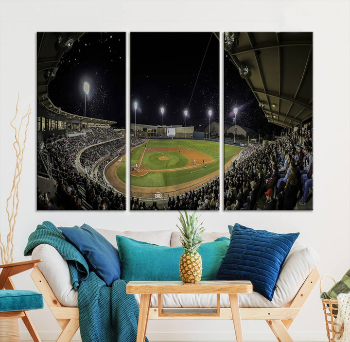 Olsen Field at Blue Bell Park - Texas A&M Aggies Baseball Stadium Wall Art Canvas Print