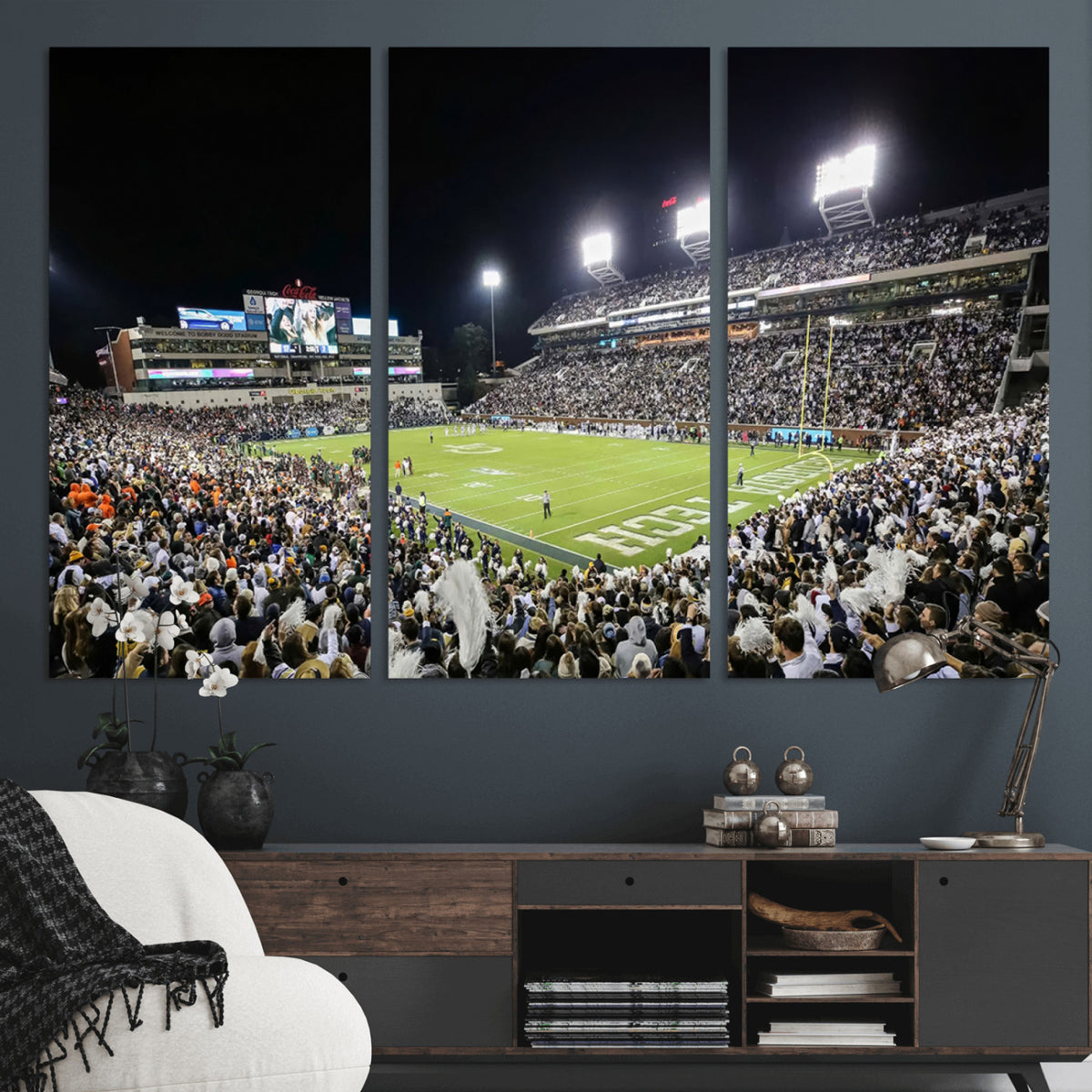 49339-MGV-CV-36X24 - Georgia Tech Yellow Jackets Football Team Print, Atlanta
