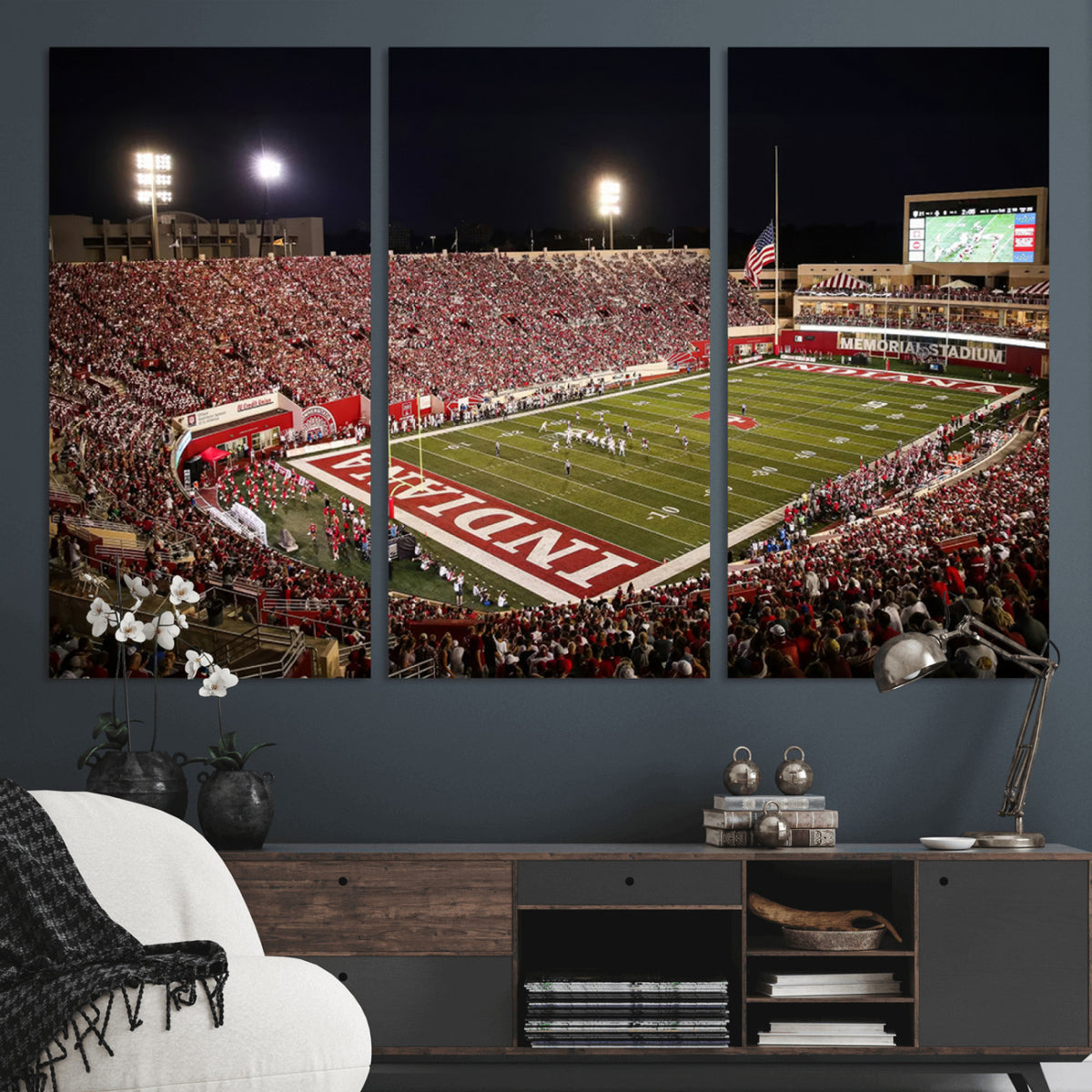 82748-MGV-CV-36X24 - Indiana University Hoosiers Football Team Print Canvas