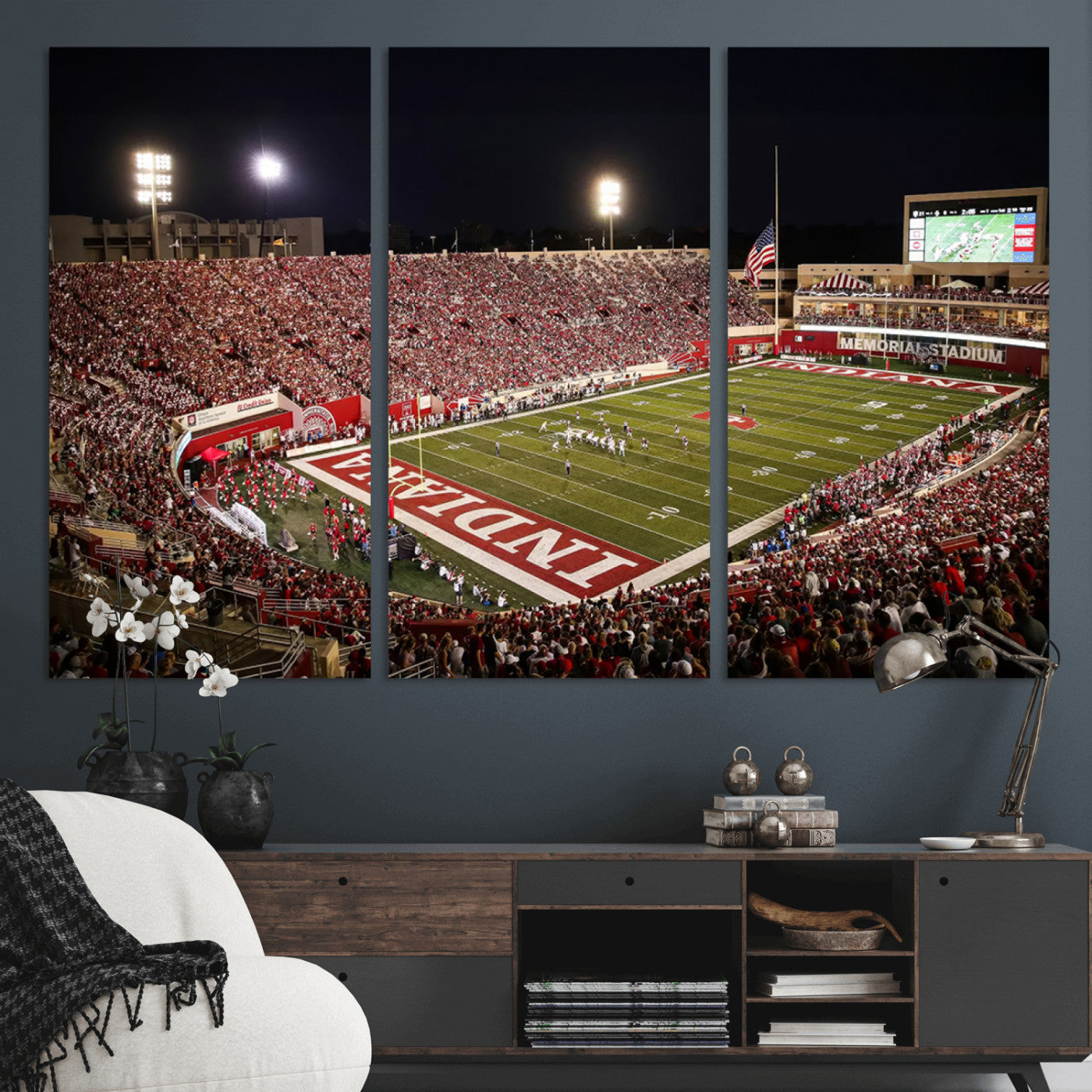 MGV-CV-48X32-3P - Indiana University Hoosiers Football Team Print Canvas