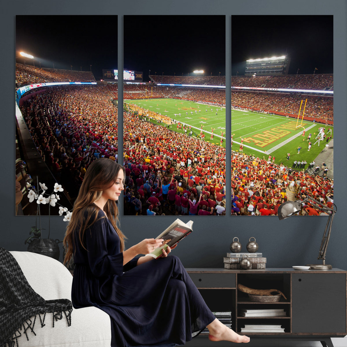35139-MGV-CV-36X24 - Iowa State University Cyclones Canvas Print, Jack Trice Stadium