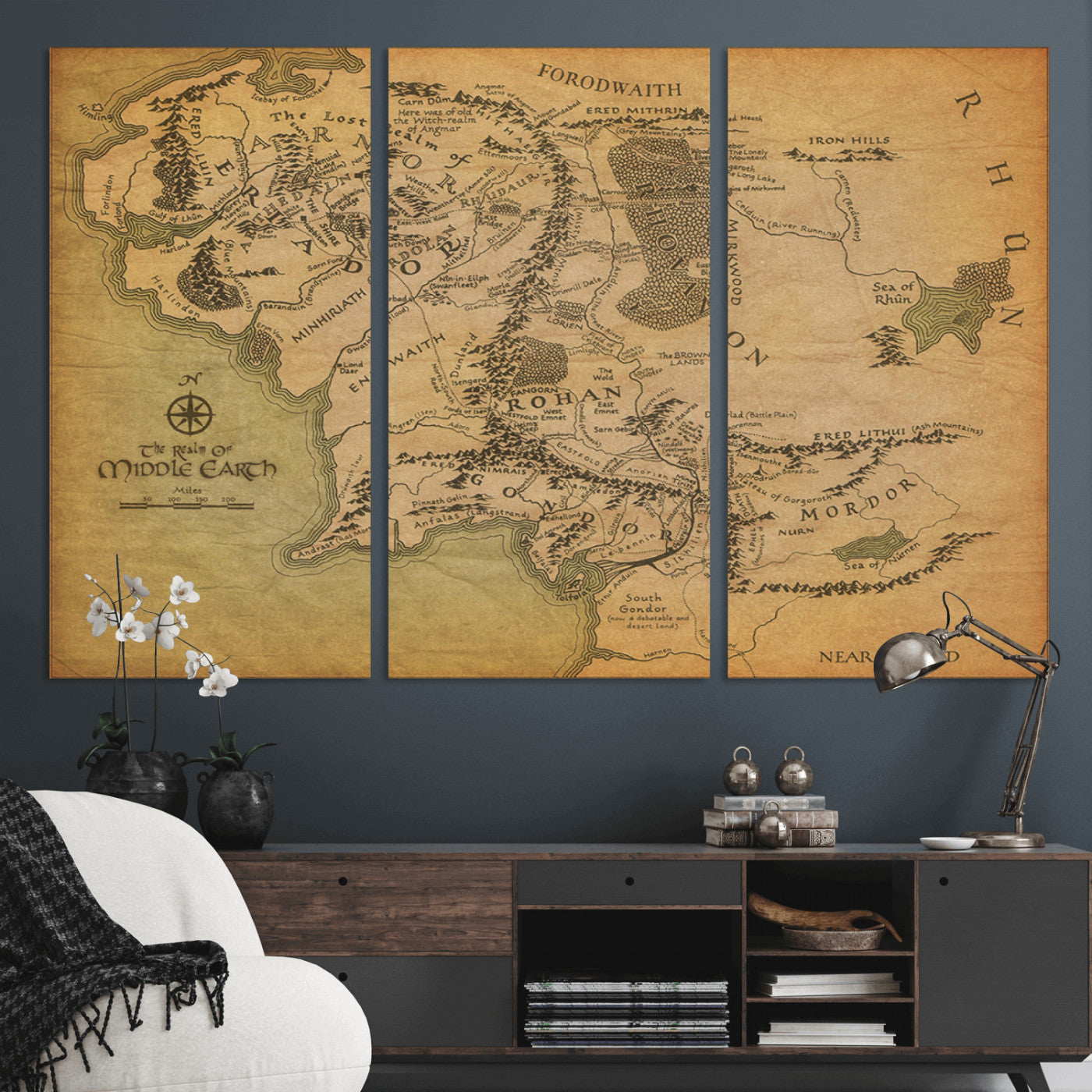 MGV-CV-48X32-3P - Push Pin World Map Canvas Print – Framed Wall Art for Couples to Track Their Travels – Anniversary