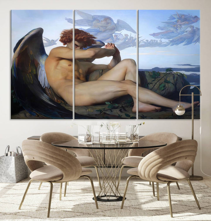 Fallen Angel Wall Art Canvas Print displayed above.