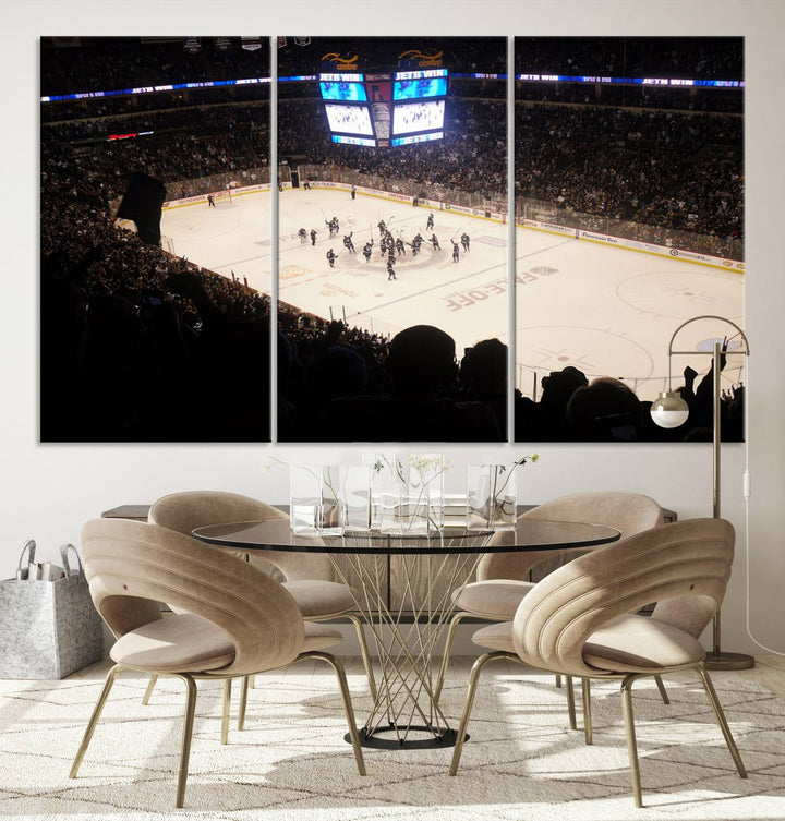 Canada Life Centre Wall Art | Winnipeg Jets Hockey Team Print | Canvas Print | Ready to Hang | Winnipeg Wall Decor