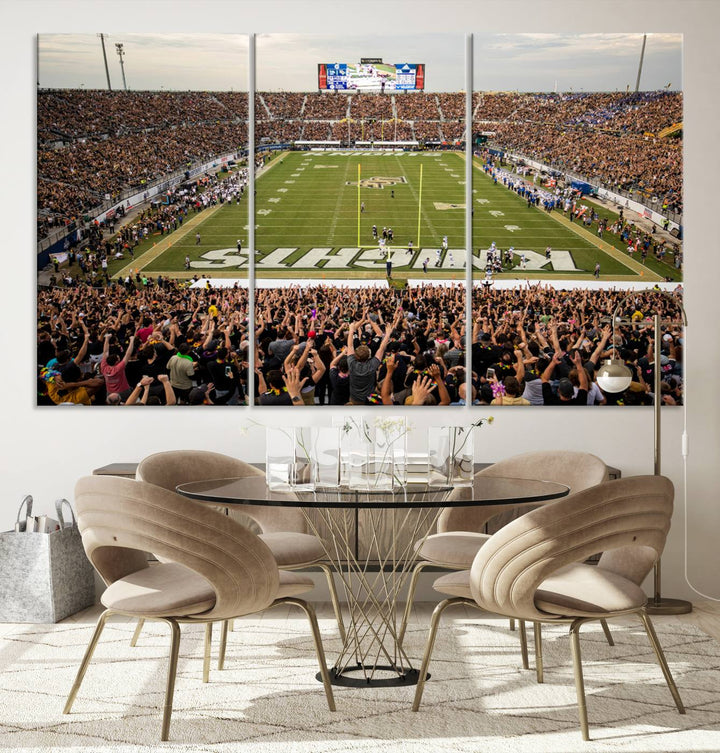 UCF Knights Football Team Print - Orlando FBC Mortgage Stadium Wall Art Canvas Print