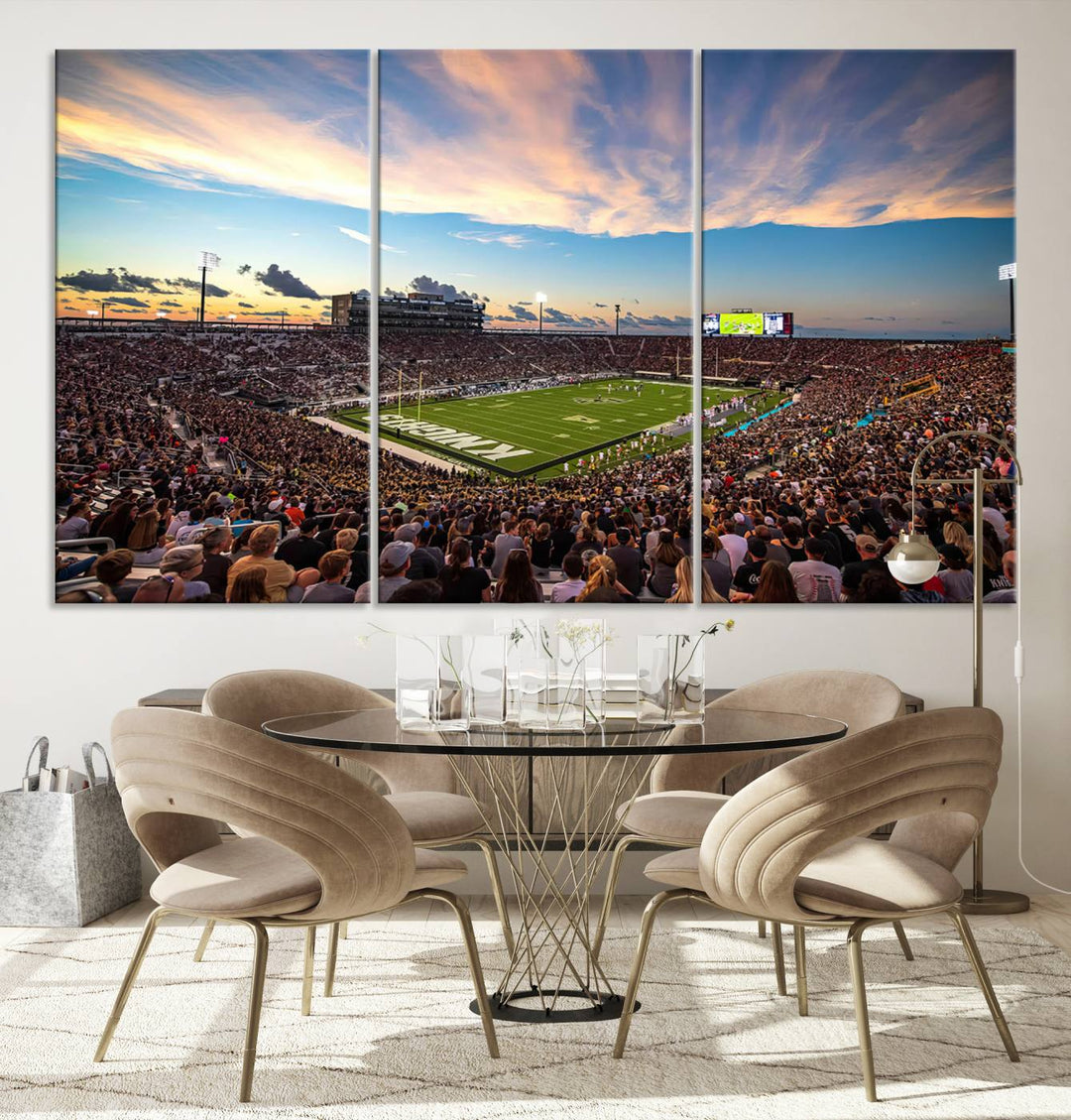 UCF Knights Football Team Print - Orlando FBC Mortgage Stadium Wall Art Canvas Print