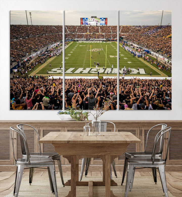 UCF Knights Football Team Print - Orlando FBC Mortgage Stadium Wall Art Canvas Print