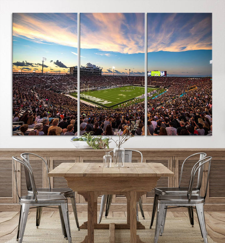 UCF Knights Football Team Print - Orlando FBC Mortgage Stadium Wall Art Canvas Print