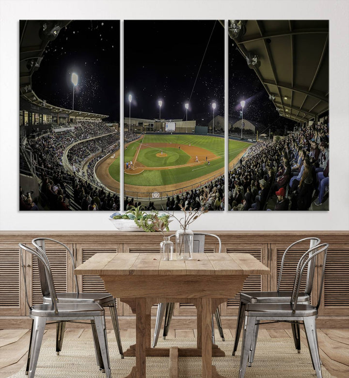 Olsen Field at Blue Bell Park - Texas A&M Aggies Baseball Stadium Wall Art Canvas Print