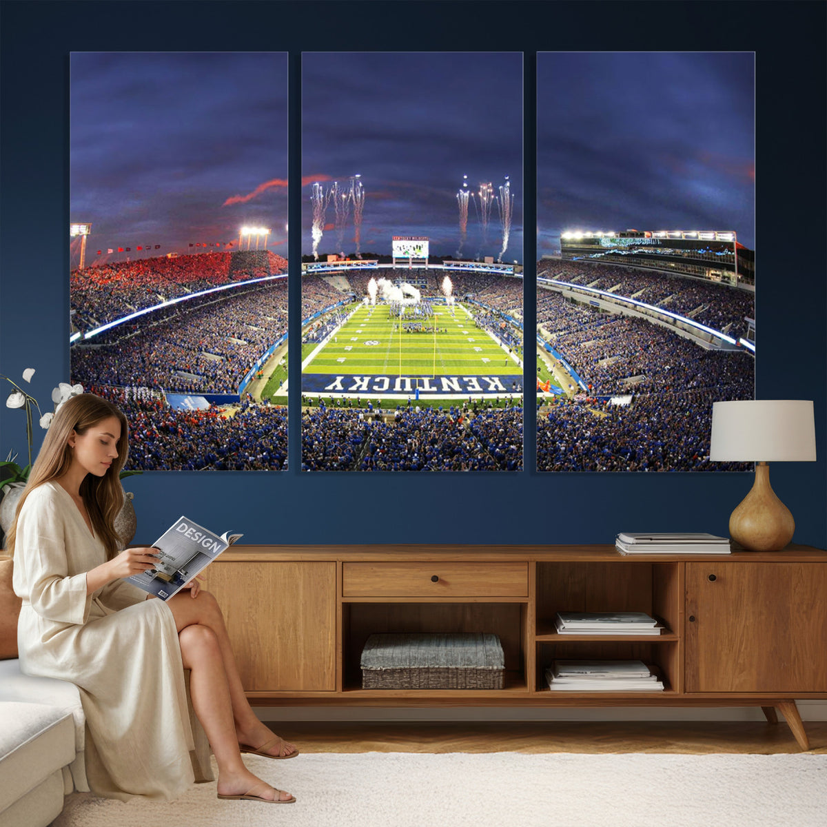 26008-MGV-CV-36X24 - Kroger Field Canvas Wall Art, Kentucky Stadium Wall Art