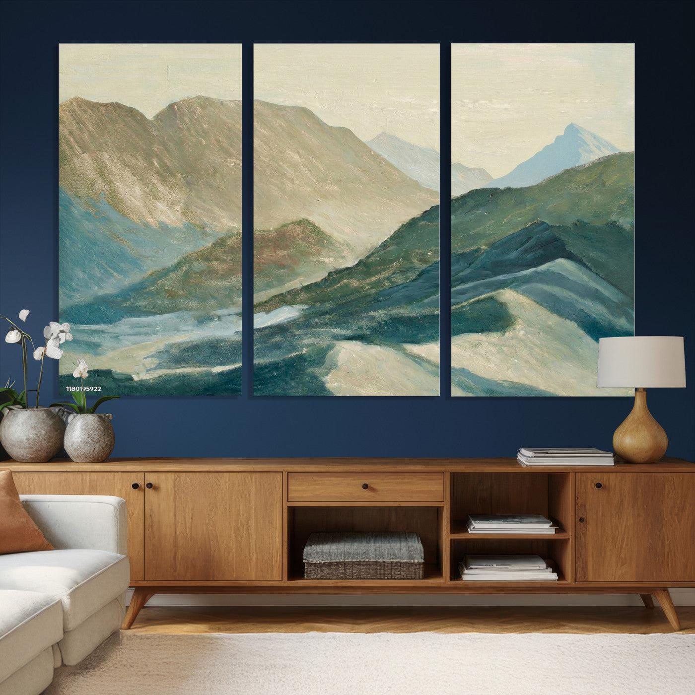 33629523-MGV-CV-36X24 - Shemelina Mountain Landscape, Mountains at Dawn Wall Art Canvas Print