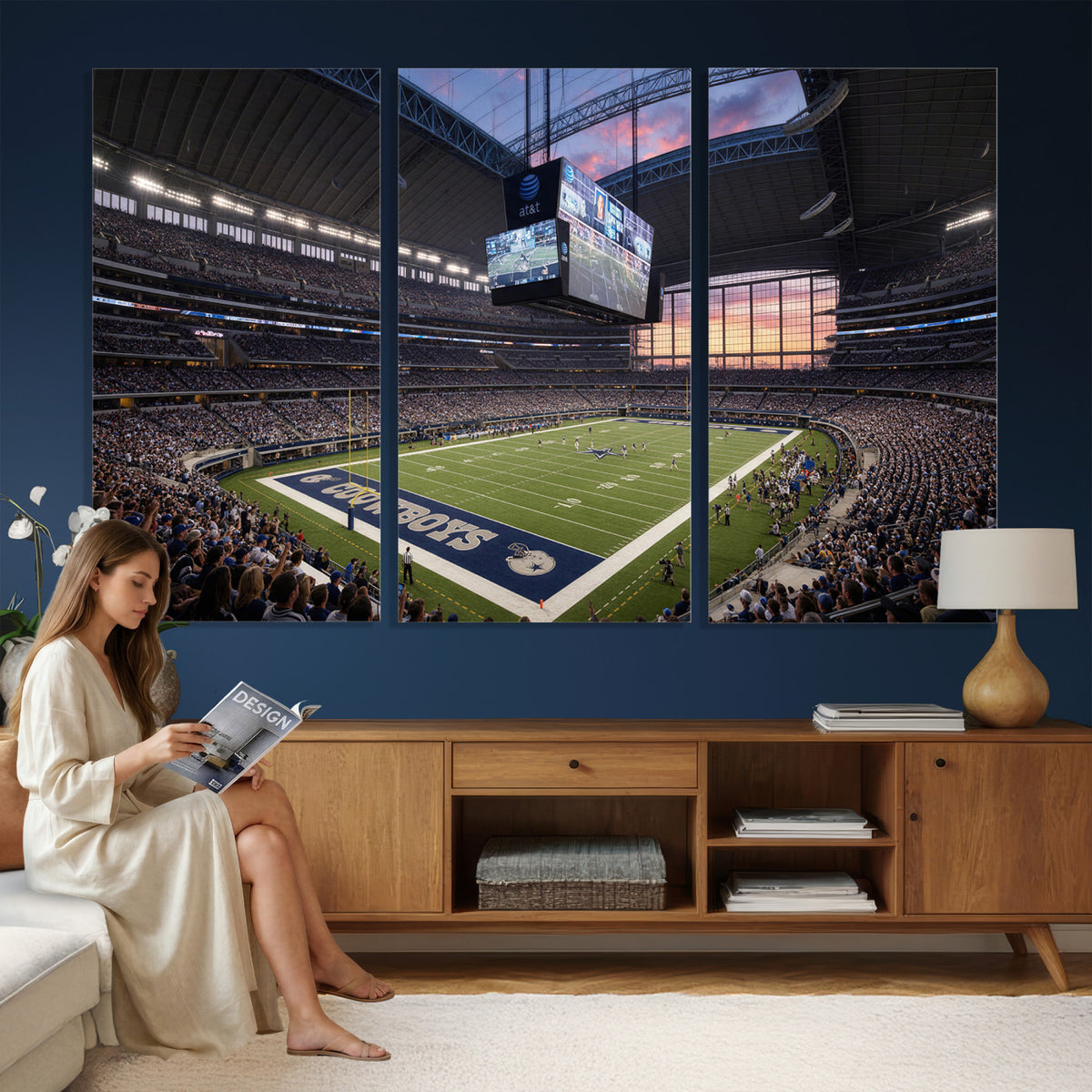 25449193-MGV-CV-36X24 - Stadium Wall Art Canvas Print