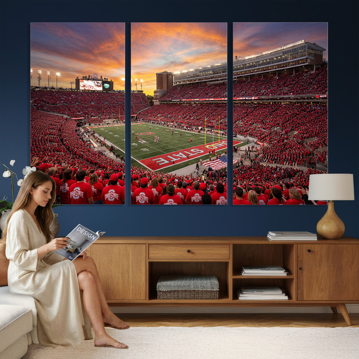 73119077-MGV-CV-36X24 - Stadium Wall Art Canvas Print