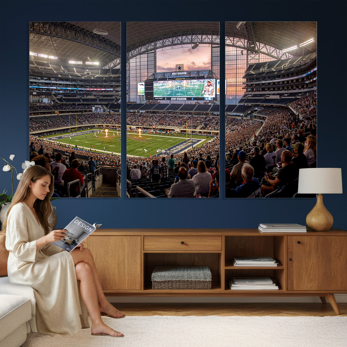 61524160-MGV-CV-36X24 - Stadium Wall Art Canvas Print