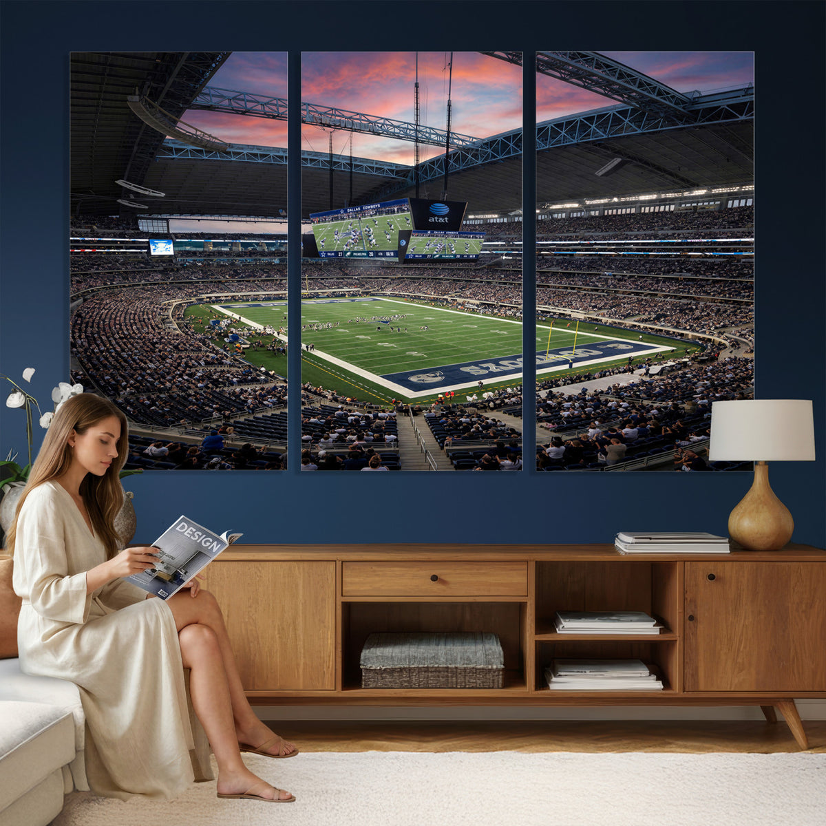 11530179-MGV-CV-36X24 - Stadium Wall Art Canvas Print
