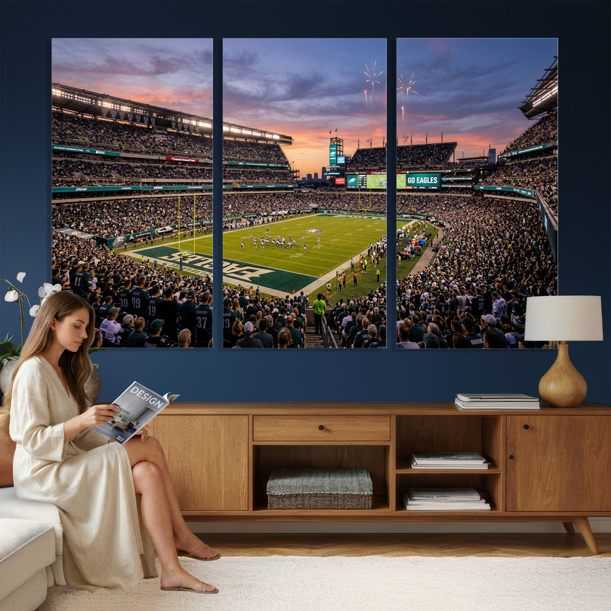 15549432-MGV-CV-36X24 - Stadium Wall Art Canvas Print