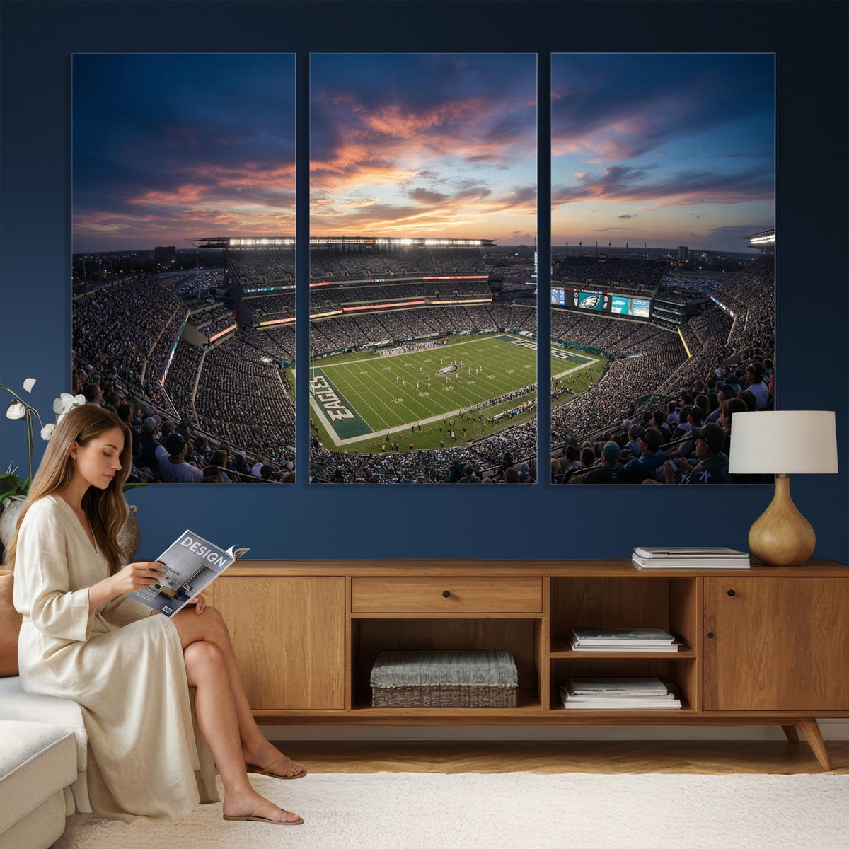 59208973-MGV-CV-36X24 - Stadium Wall Art Canvas Print