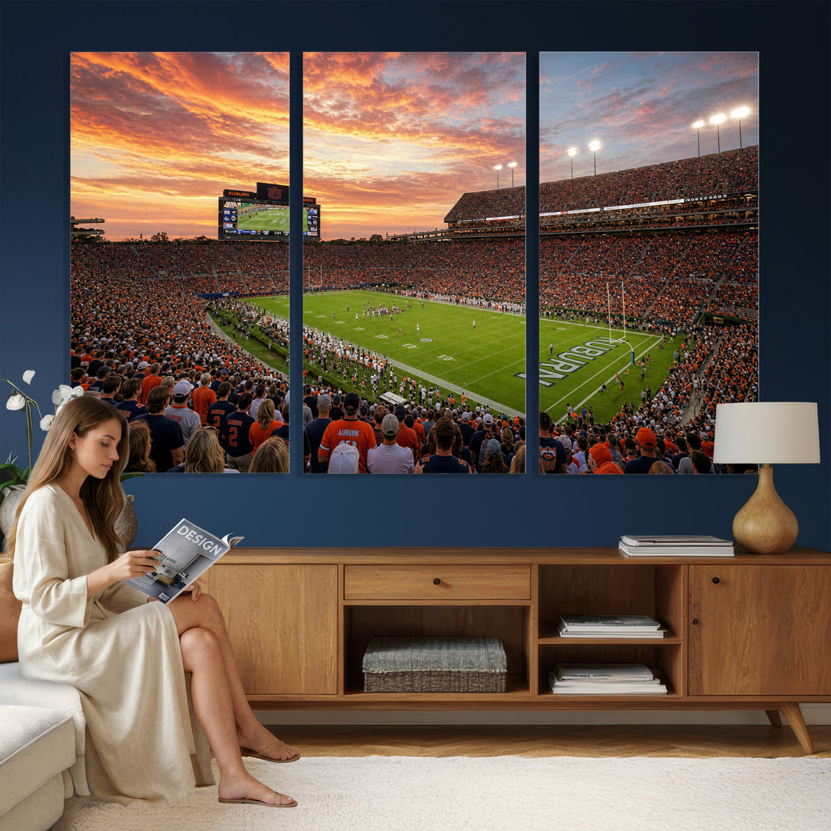 28631591-MGV-CV-36X24 - Stadium Wall Art Canvas Print