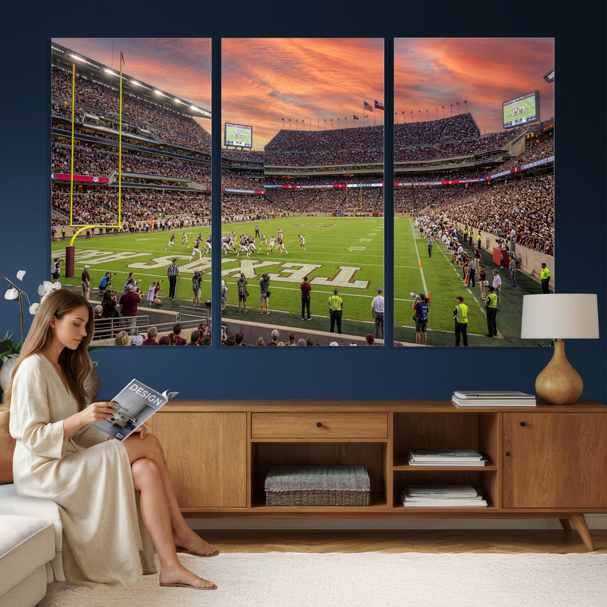 80055809-MGV-CV-36X24 - Stadium Wall Art Canvas Print