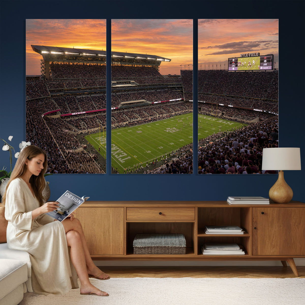 77401853-MGV-CV-36X24 - Stadium Wall Art Canvas Print