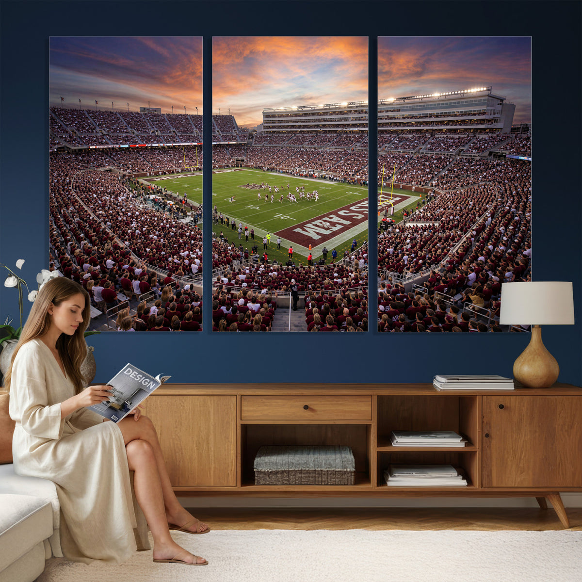 66624578-MGV-CV-36X24 - Stadium Wall Art Canvas Print