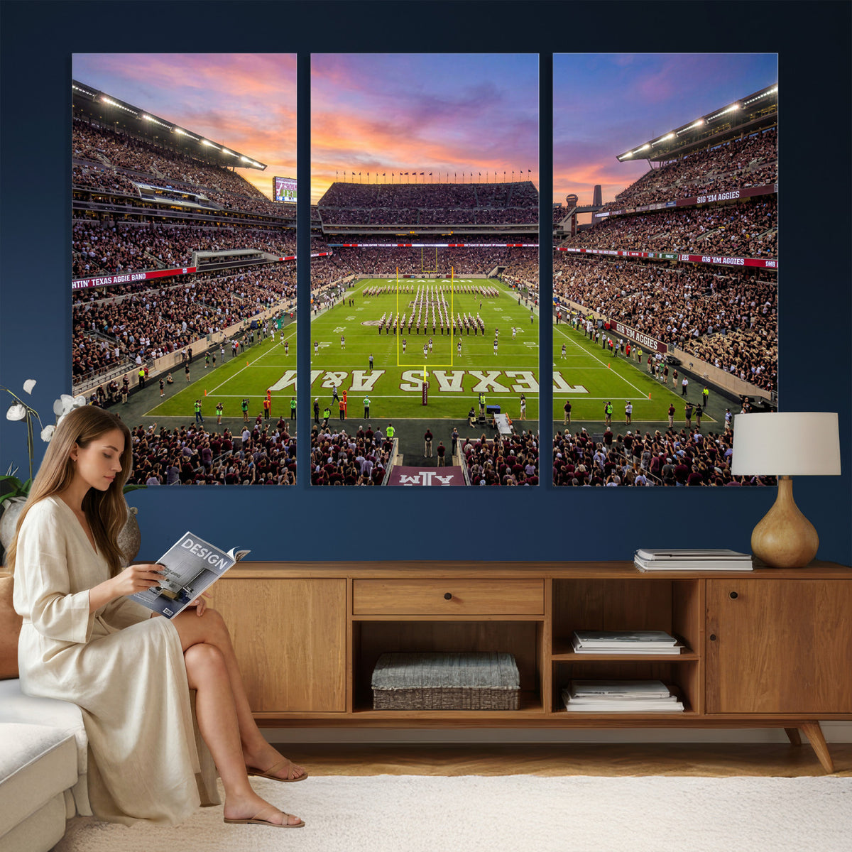 65952219-MGV-CV-36X24 - Stadium Wall Art Canvas Print