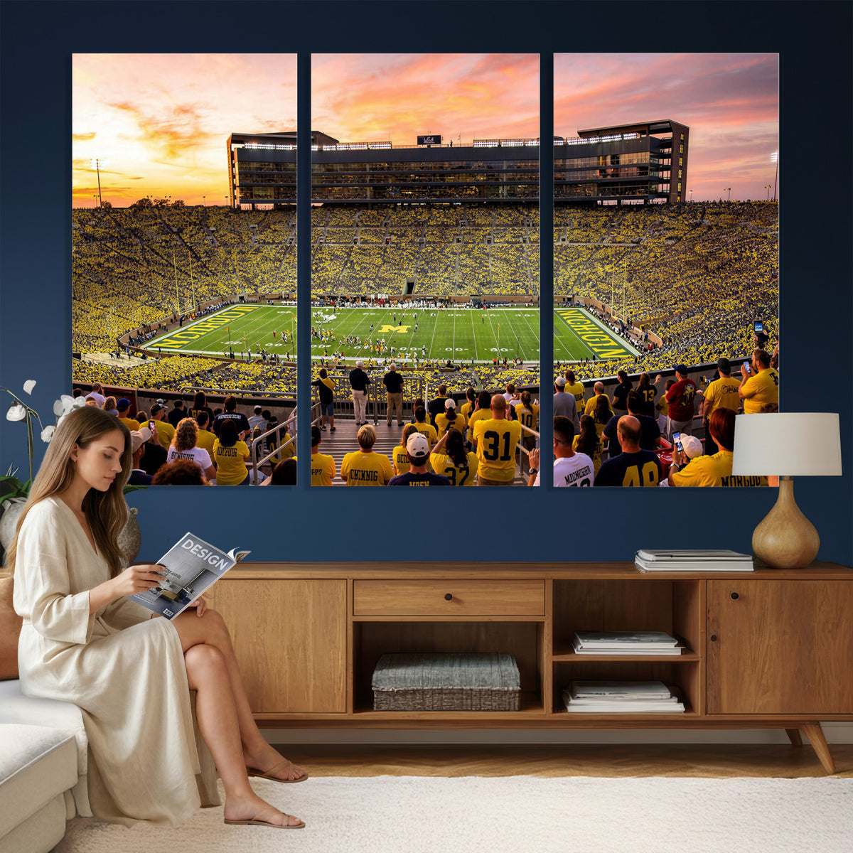 27265223-MGV-CV-36X24 - Stadium Wall Art Canvas Print