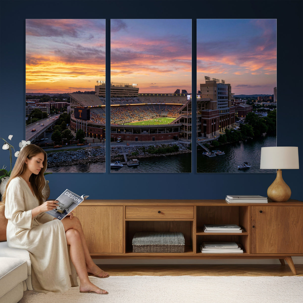 61093642-MGV-CV-36X24 - Stadium Wall Art Canvas Print