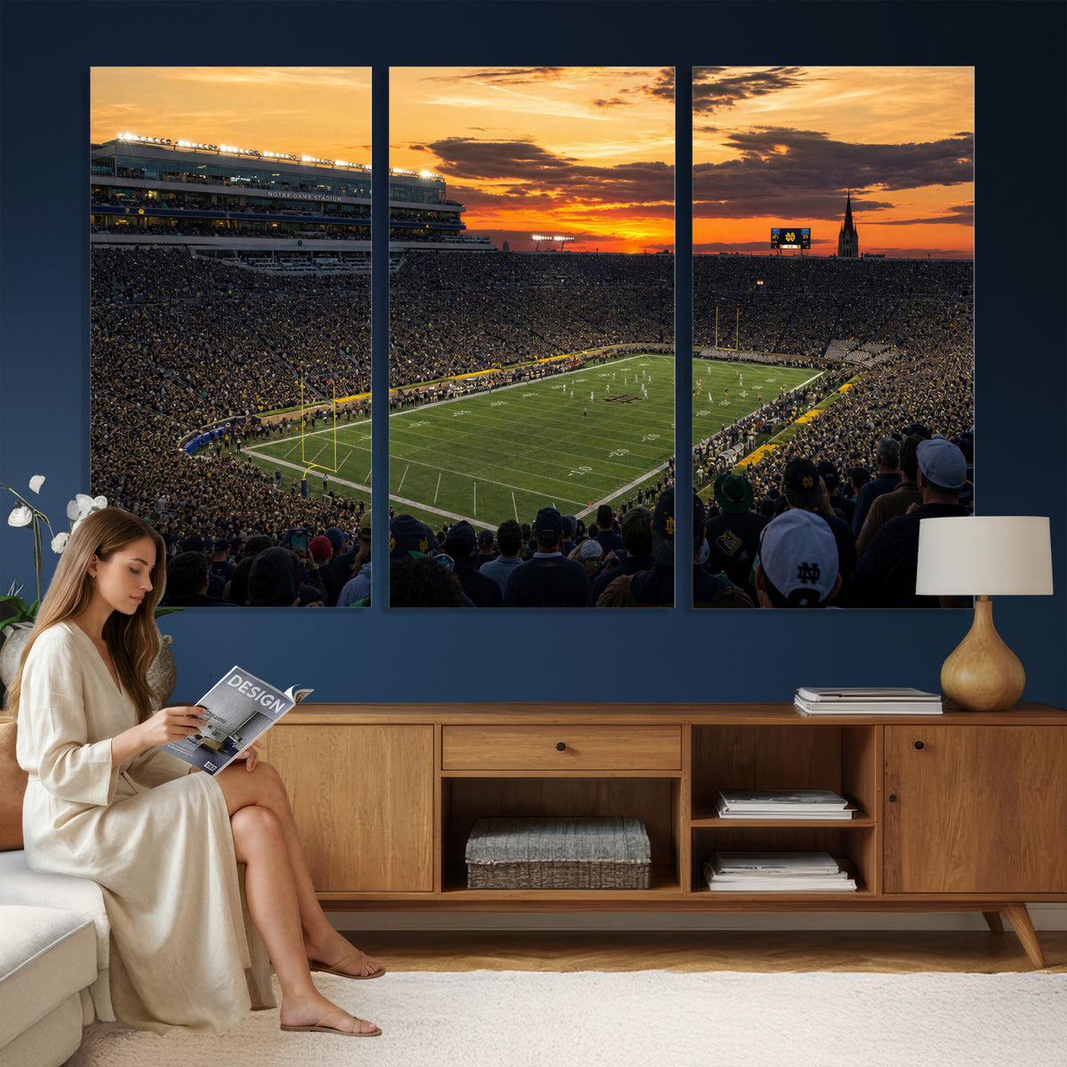 73585402-MGV-CV-36X24 - Stadium Wall Art Canvas Print