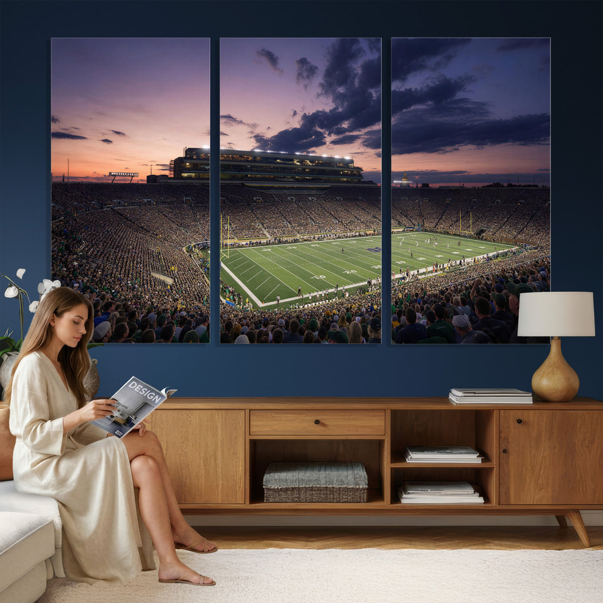 48837941-MGV-CV-36X24 - Stadium Wall Art Canvas Print