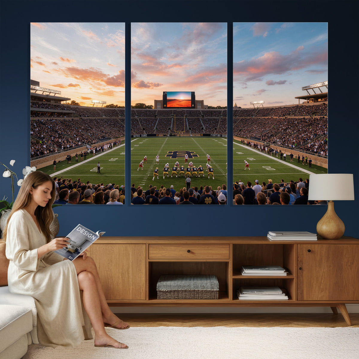 54464530-MGV-CV-36X24 - Stadium Wall Art Canvas Print