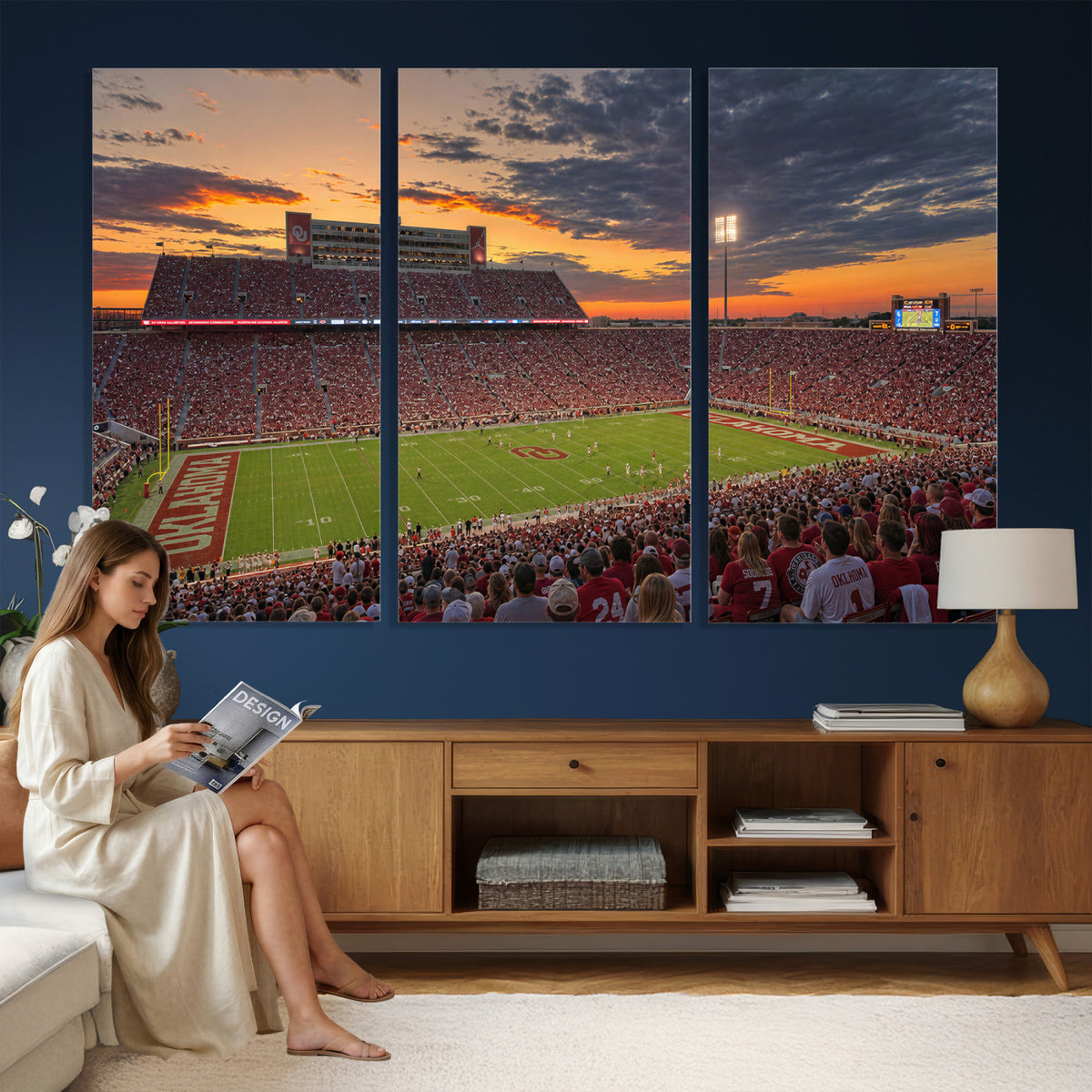 75444407-MGV-CV-36X24 - Stadium Wall Art Canvas Print